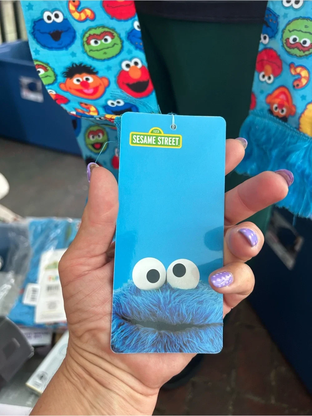 Sesame Street bright blue